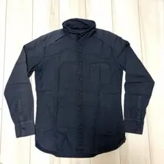 【美品】ABAHOUSE 長袖シャツ ブラック アバハウスのサムネイル