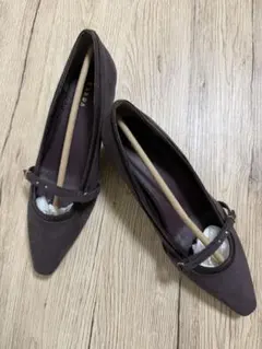 RANDA ベルトデザインスクエアカットパンプス ブラウンのサムネイル