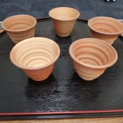 湯飲み 5ケ 備前焼 103