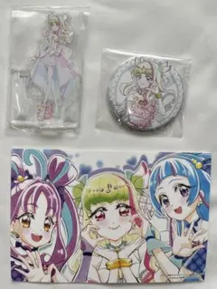 【Amazon限定】映画 キミプリ 円盤特典 キュアズキューンアクスタ＋缶バッジ