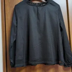 お値下げしました　グラシア　黒の長袖ブラウス