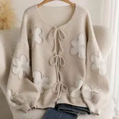 CosyJoli SHEIN シーイン 花柄カーディガン ニットマルチカラー