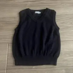 ミキハウス　ベスト　紺　100