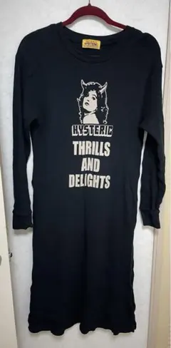 【HYSTERIC GLAMOUR】 美品 スリットロングワンピース/ブラック