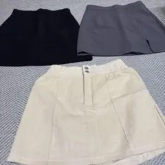 コーデュロイ ミニスカート 3点セット まとめ売り