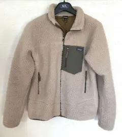美品Patagoniaフリースジャケット ベージュ　キッズXXL(レディースM)