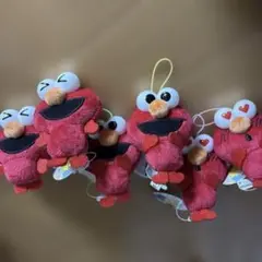 エルモ ぬいぐるみマスコット 6体セット