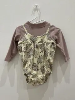 tete a tete 花柄ロンパース 80