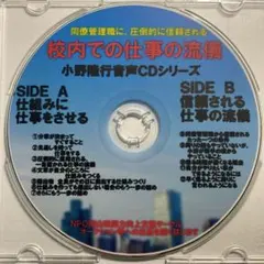 ＴＯＳＳ資料　校内での仕事の流儀　小野隆行　育声CD　車中で聞けます