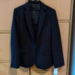 ブラックジャケット 前面ポケット付き