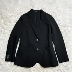 極美品　24年モデル ユニクロ 感動ジャケット　ブラック　黒　S