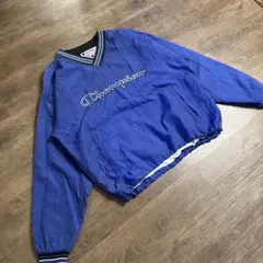 古着　チャンピオン　プルオーバー　青
