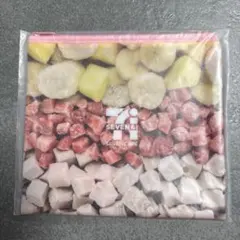 セブンイレブン　Happyくじ　G賞　スムージーフラットポーチ　ピンク