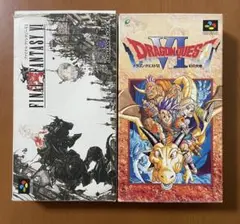 SFC ドラゴンクエスト6・ファイナルファンタジー6 箱説付き