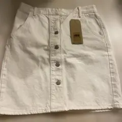 Levis ホワイトデニムミニスカート 28