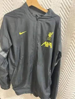 Nike リバプールFC ジャケット 黒　サイズS NIKE Liverpool FC M NK AU SATIN DUGOUT JKT SE BLACK/GYM RED/GYM