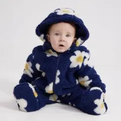 ネイビー 花柄　ロンパース　BOBO CHOSES