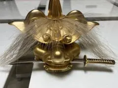 金獅子　獅子頭　置物