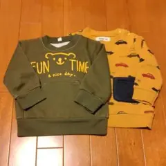 裏起毛 トレーナー あったか サイズ80