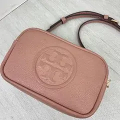 希少✨ トリーバーチ ショルダーバッグ ペリーボンベ レザー ロゴ ダブル