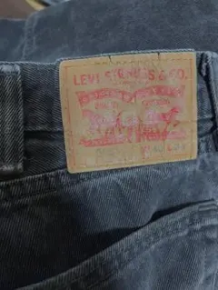 LEVI’S 505 W40 L30 ブラックデニム
