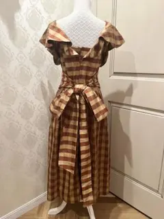 Batsheva Check Bow Dress ワンピース バットシェバ