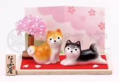 【新品未使用】わんこ日和　柴犬＆黒柴（桜）　9696