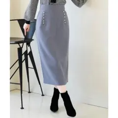 MISCH MASCH ウーリッシュフパールタイトスカート