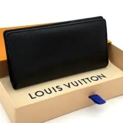 ルイヴィトン【極美品】エピ ノワール ポルトフォイユブラザ 長財布 メンズ