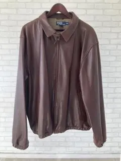 Polo by Ralph Lauren ブラウンレザージャケット XXL