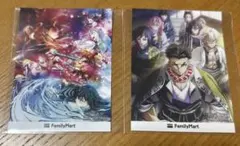 鬼滅の刃　ステッカー　キービジュアル　ファミリーマート　ファミマ 2枚