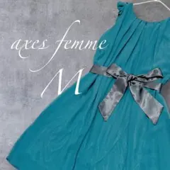 【匿名配送】axes femme オケージョンドレス 緑 グリーン M レースのサムネイル