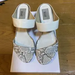 GRISE Le Talon サンダル パイソン柄