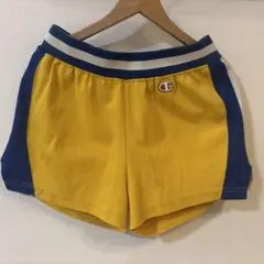 70s 80s チャンピオン　champion ハーフパンツ　イエロー