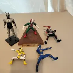 仮面ライダー、戦隊物フィギュア5体セット！
