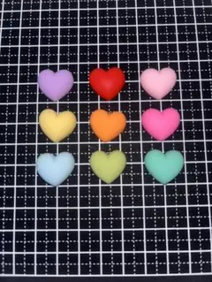 ハートデコパーツ 大・小セット