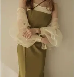 mideal クロスマーメイドキャミワンピース