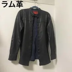 MAKIN JAN MA ラム革 スタッズ ライダースジャケット マキンヤンマ MAKIN JAN MA ラム革 スタッズ ライダースジャケット