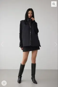 アーバンモナーク中綿ベスト ブラック サイズＬ