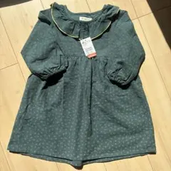 BEAMS mini ダークグリーン ワンピース 90センチ