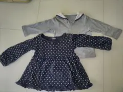 COMME CA DE MODEカットソー COMME CAISMワンピ80cm