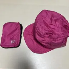 New Era 折り畳める帽子　収納袋つきのサムネイル