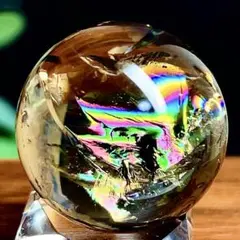 ヒマラヤ水晶　スモーキークォーツ　水晶玉　茶水晶　丸玉　スフィア　【超美品】41
