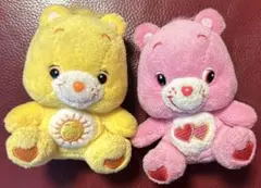 ケアベア　チェーン付きマスコットぬいぐるみ2個セット　⭐︎平成レトロ⭐︎