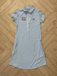 ストライプ ゴルフワンピース