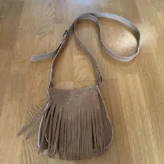 MINNETONKA ブラウン フリンジショルダーバッグ