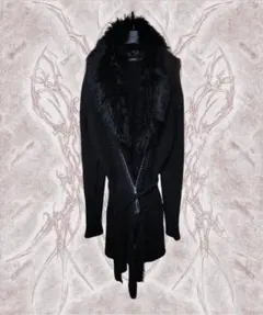 civarize シヴァーライズ　ファー付きロングカーディガン　ガウン　V系