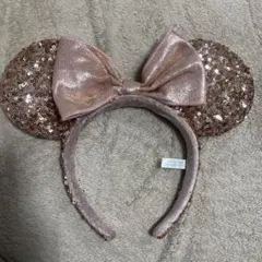 ミッキーマウス耳カチューシャ ローズゴールド