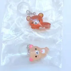 【匿名配送】リラックマ クリアマスコットチャーム めじるしアクセサリー