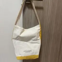 L'OCCITANE エコバッグ ホワイト/イエロー